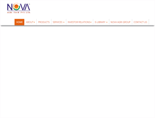 Tablet Screenshot of novaagritech.com